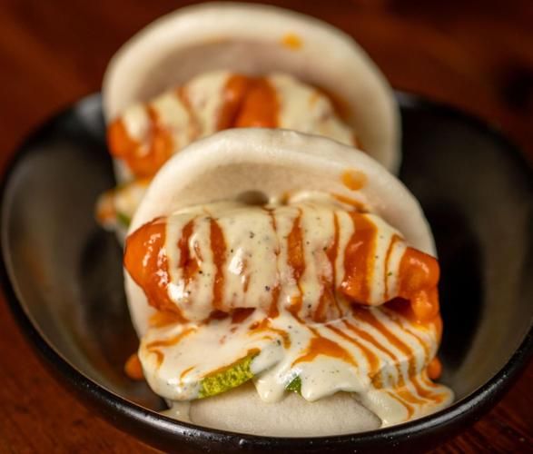 Buffalo Chicken Bao Buns