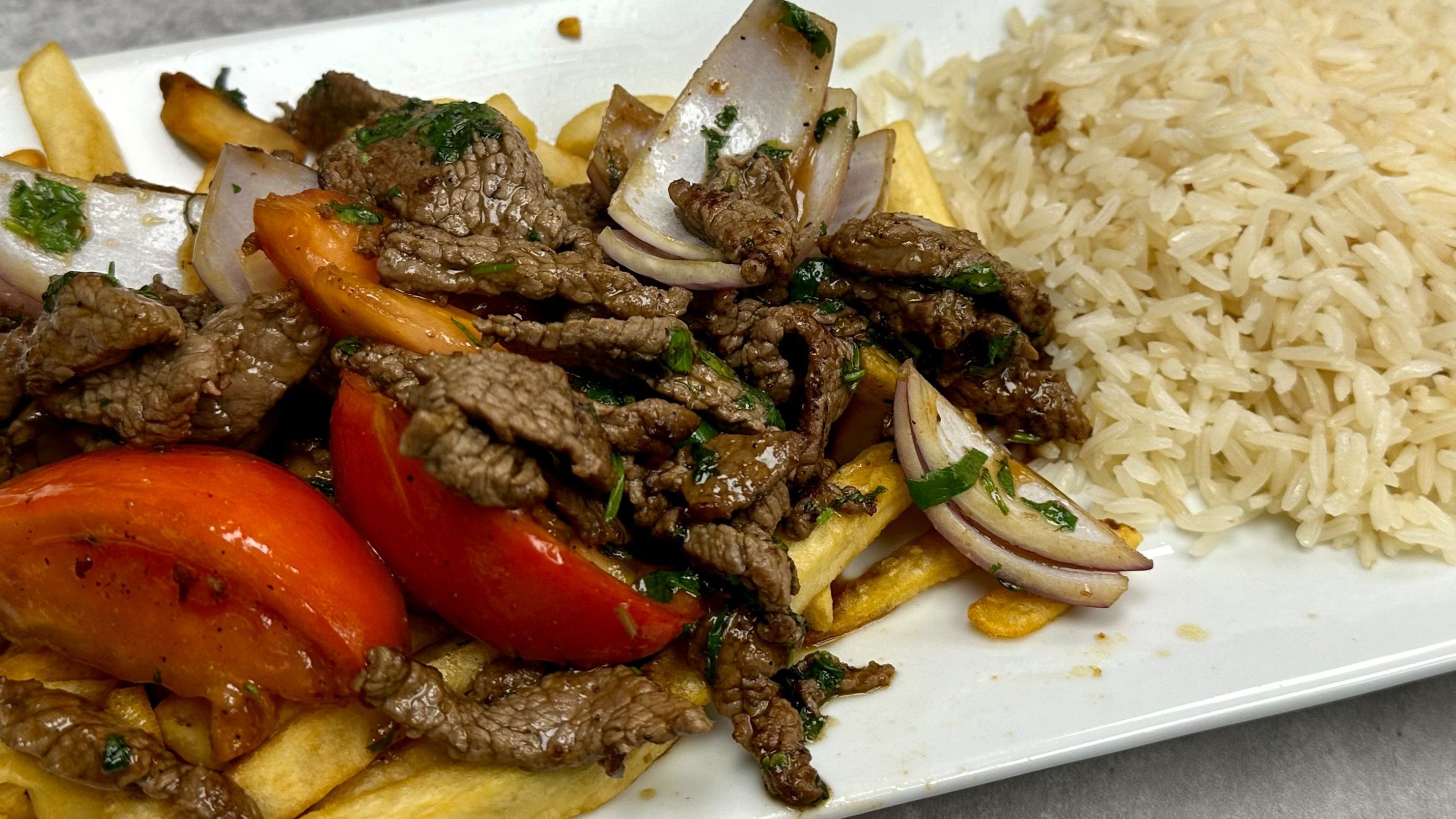 Lomo Saltado Peruvian Style