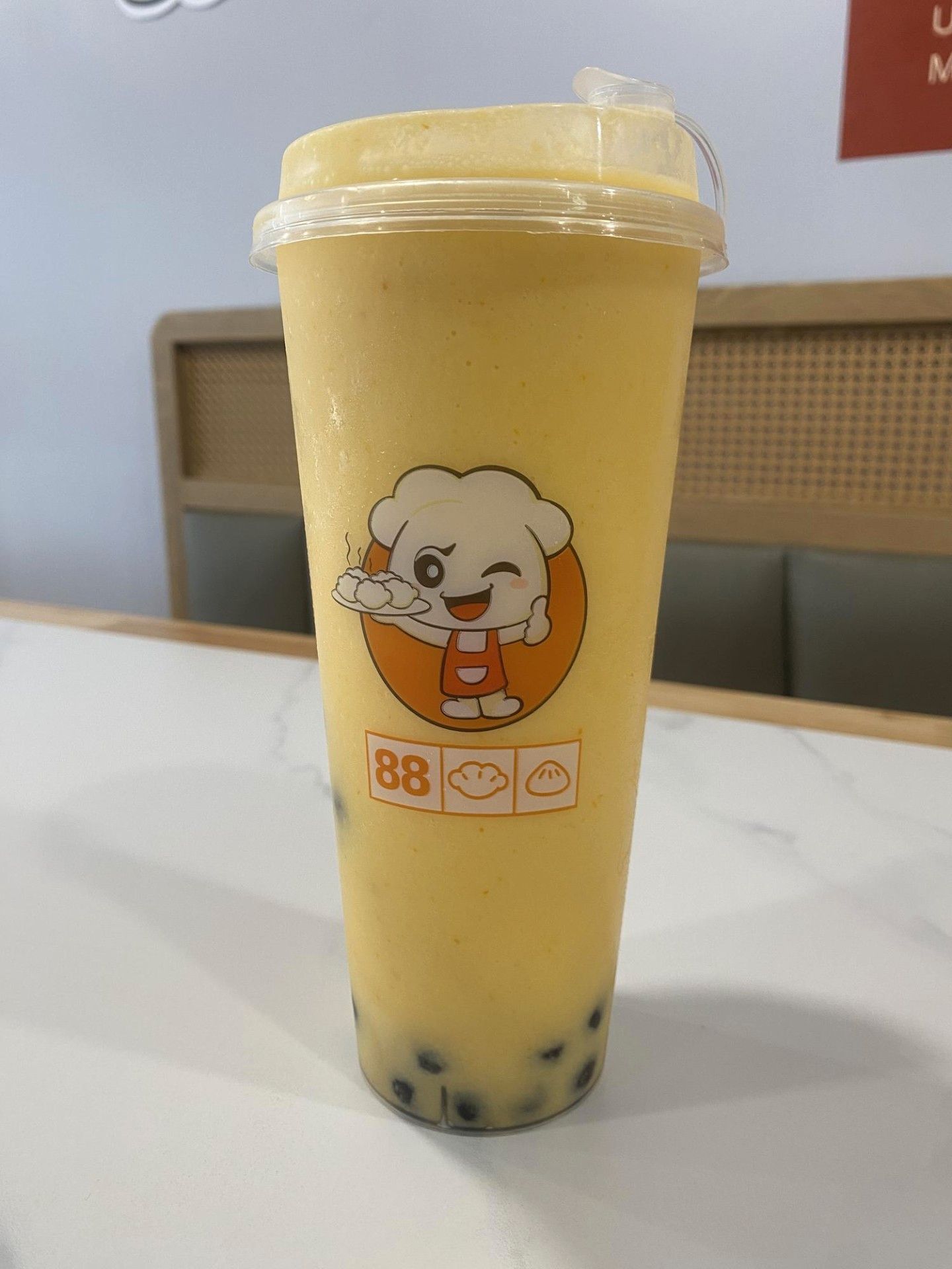 Passion Fruit & Orange Pearl Milk Tea