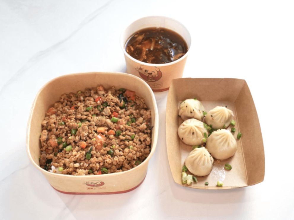 I. Thai Basil Pork Rice 🌶️ + Pan Fried Chicken Dumplings (5Pcs) + Hot & Sour Soup