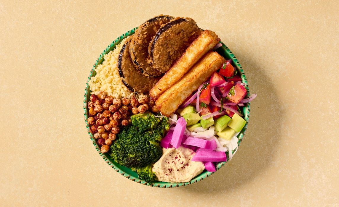 Halloumi & Aubergine Power Bowl