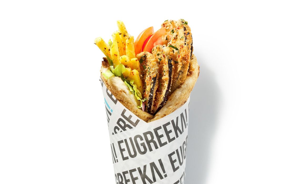 Panko Aubergine Souvlaki (VE)