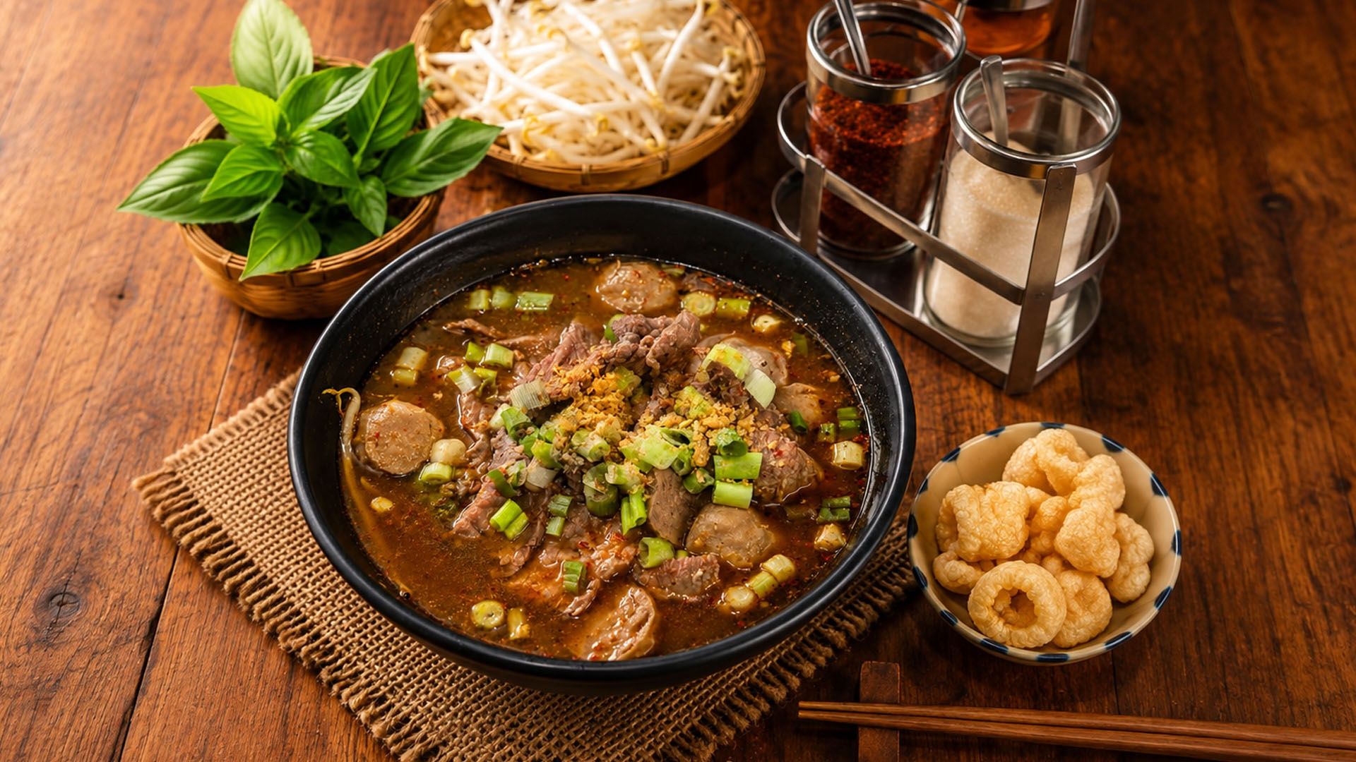 N4.Beef Thai Boat Noodle Soup