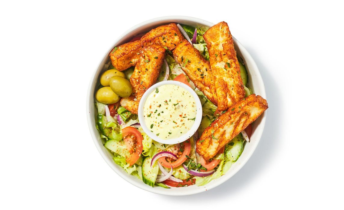 Halloumi Souvlaki Bowl