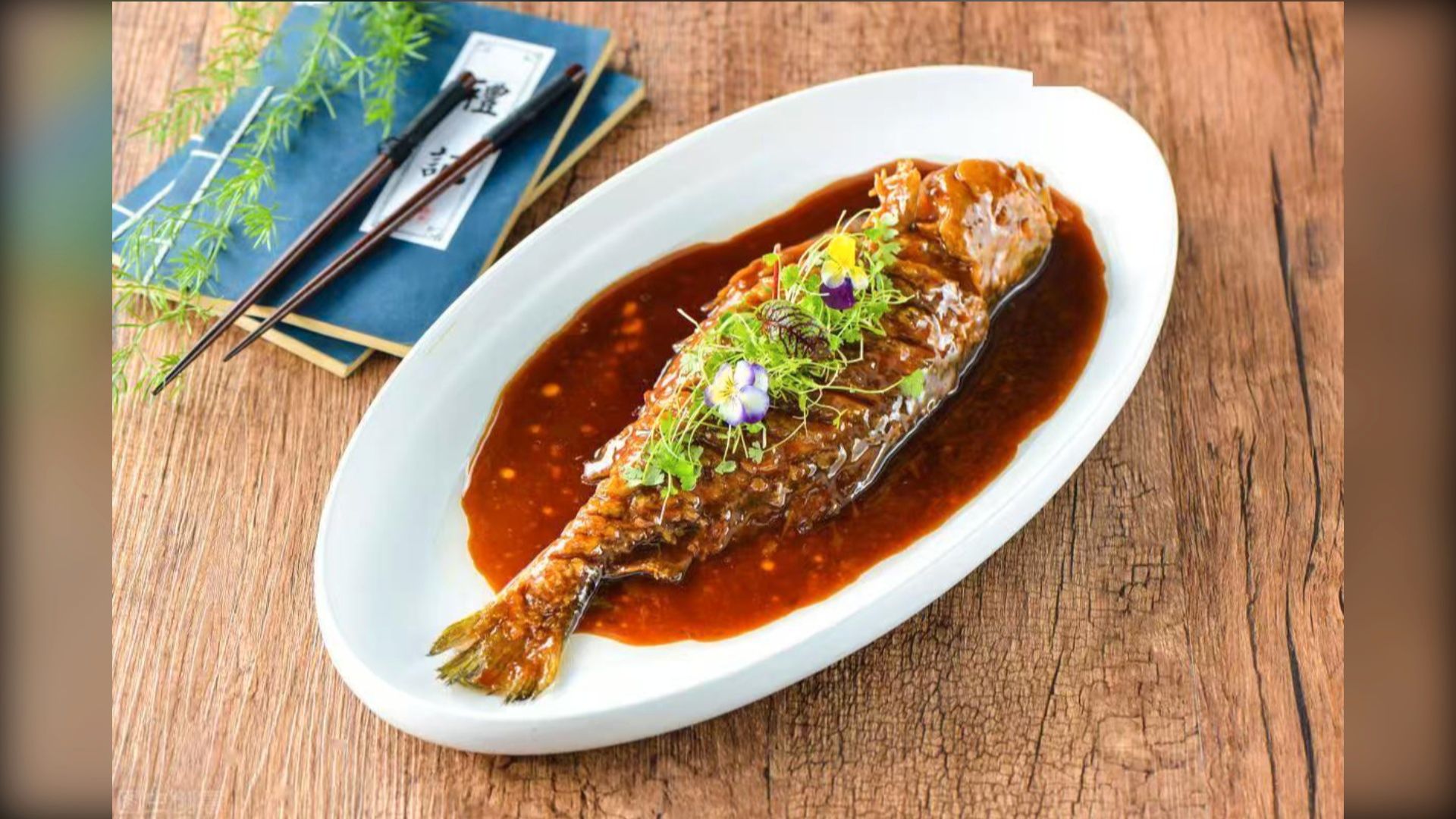 Braised Yellow Croaker in Soy Sauce-红烧大黄鱼