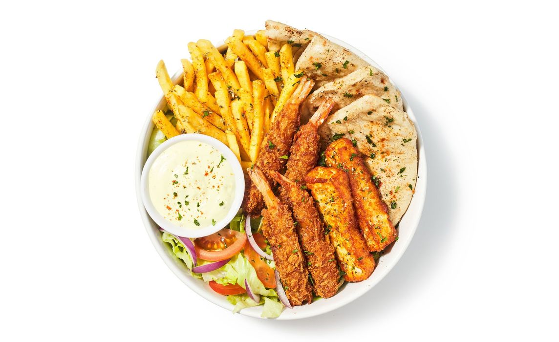 Panko Prawn Plate
