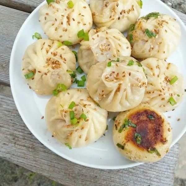 Thumb Size Pan Fried Bun (6P)Pork