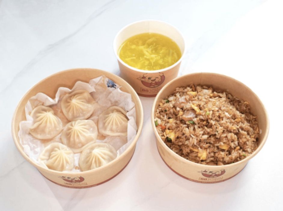 G. Chicken Xiao Long Bao 6Pcs + Shrimp Fried Rice + Egg Drop Soup