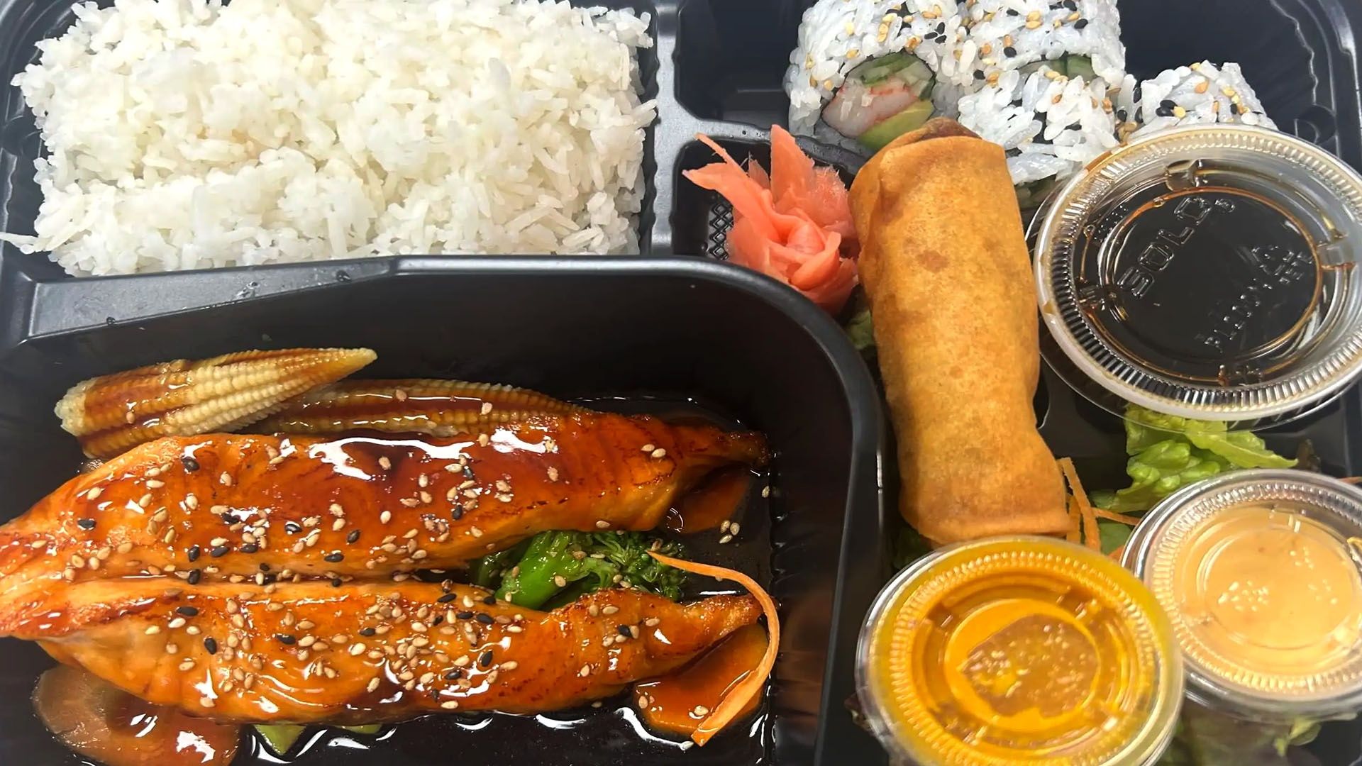 Salmon Teriyaki w.Rice Bento Box