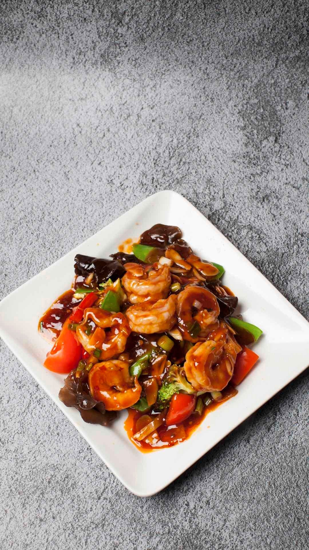 Garlicky And Soy Sauce Shrimp (W. Rice)