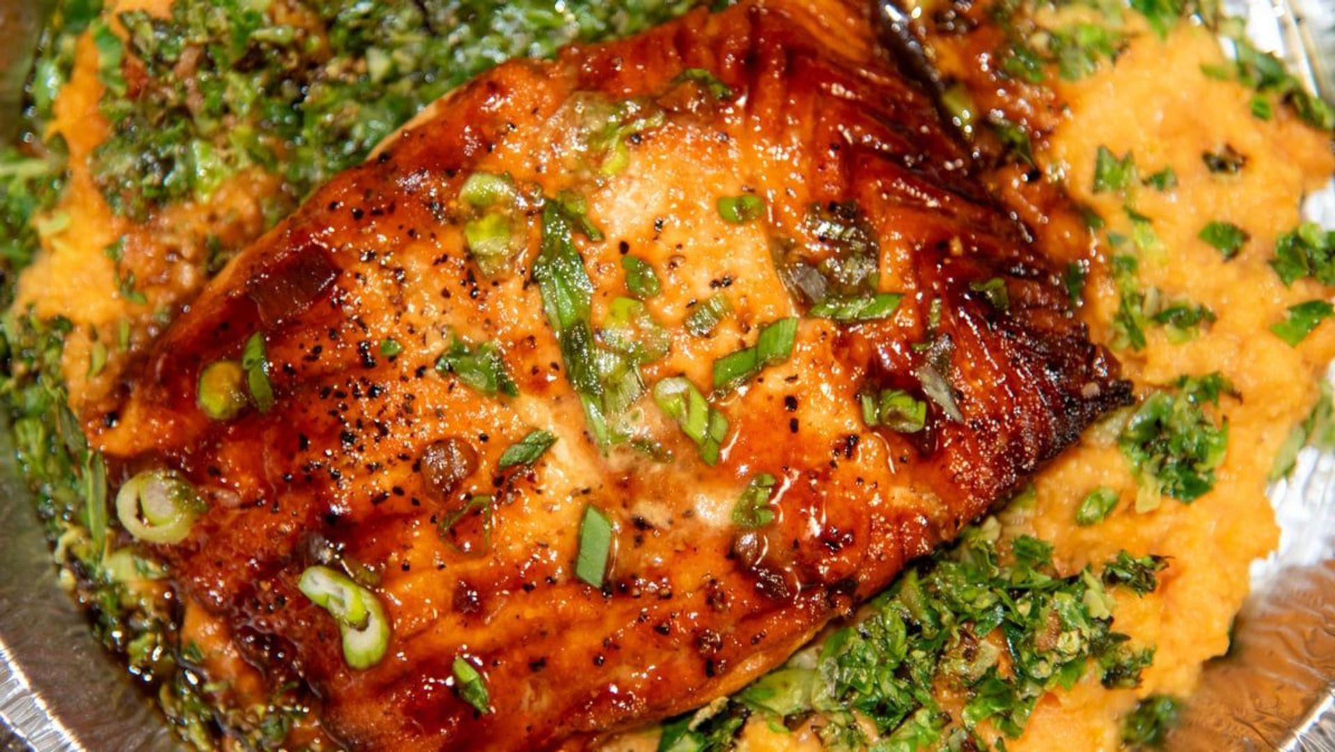 Bourbon Glazed Salmon