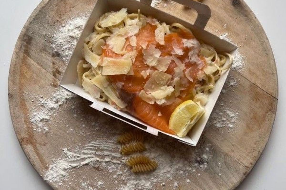 La pasta salmone