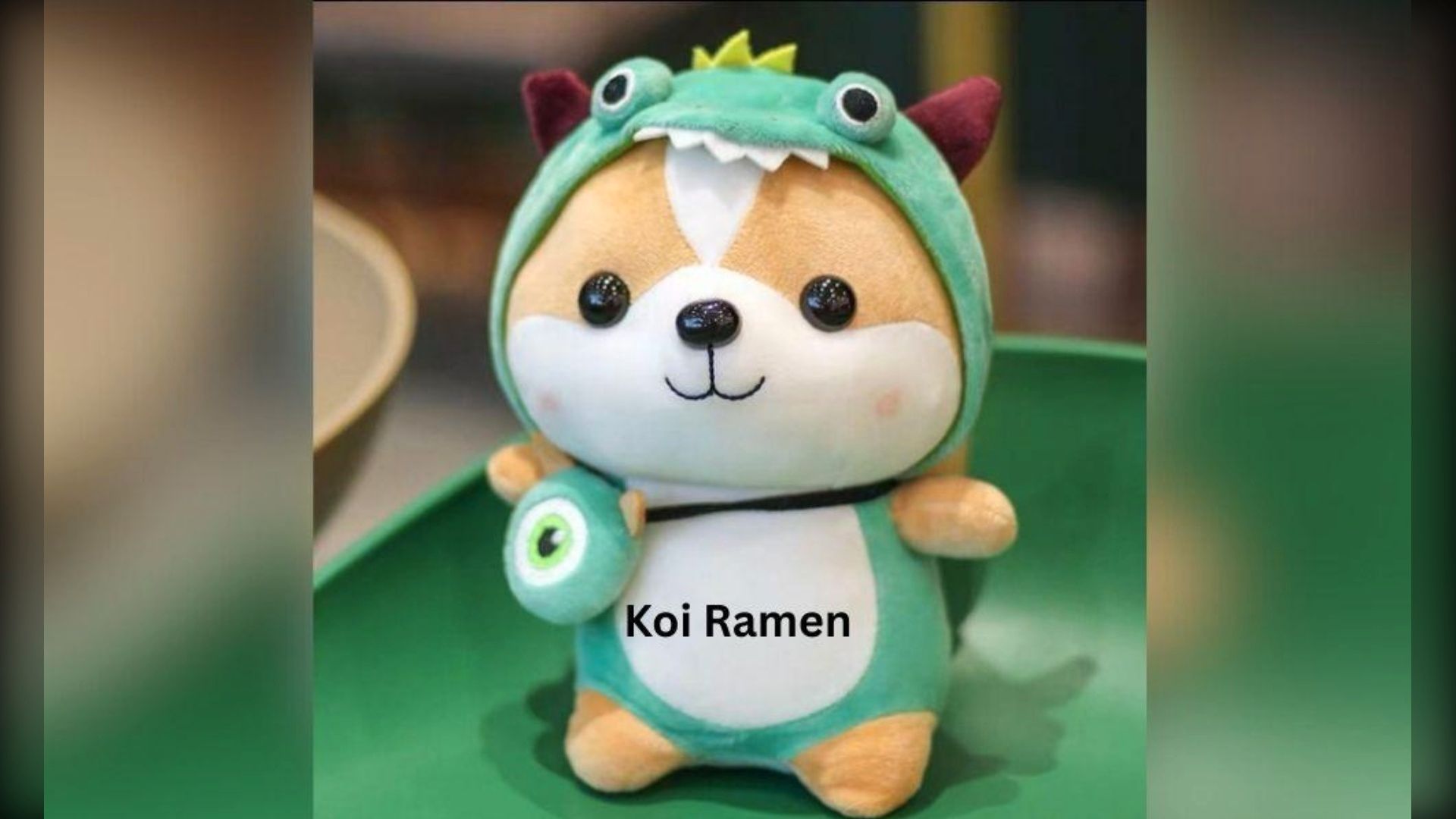 KOI Stuffed Animal--Green