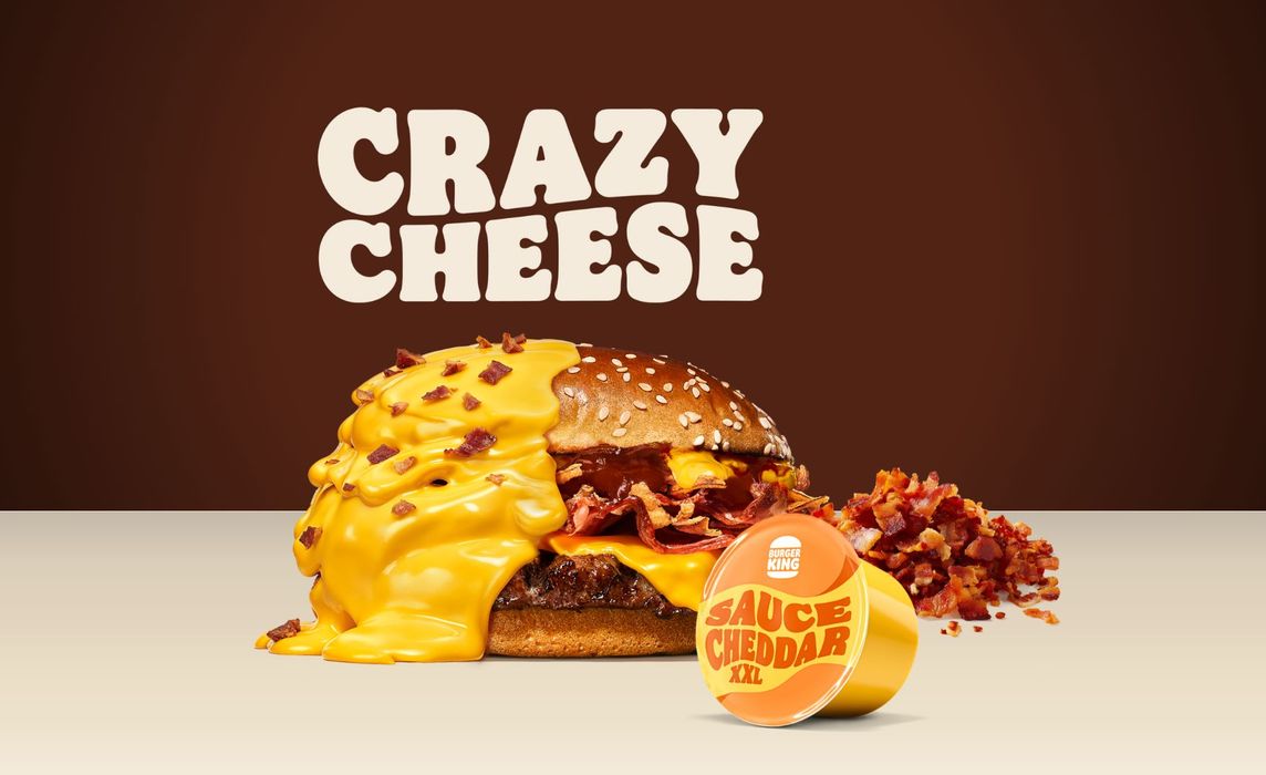 Crazy Cheese BBQ + XXL Cheddar dip & Bacon