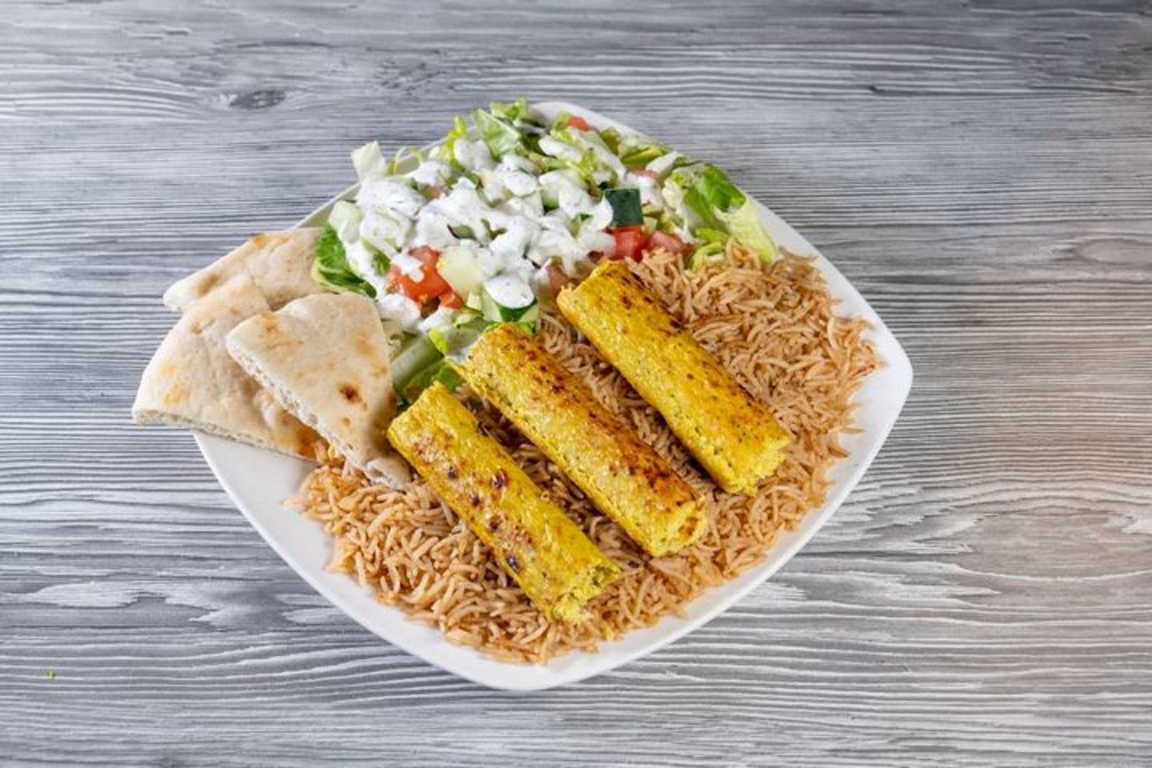 Ground Chicken (Kofta) Rice Plate