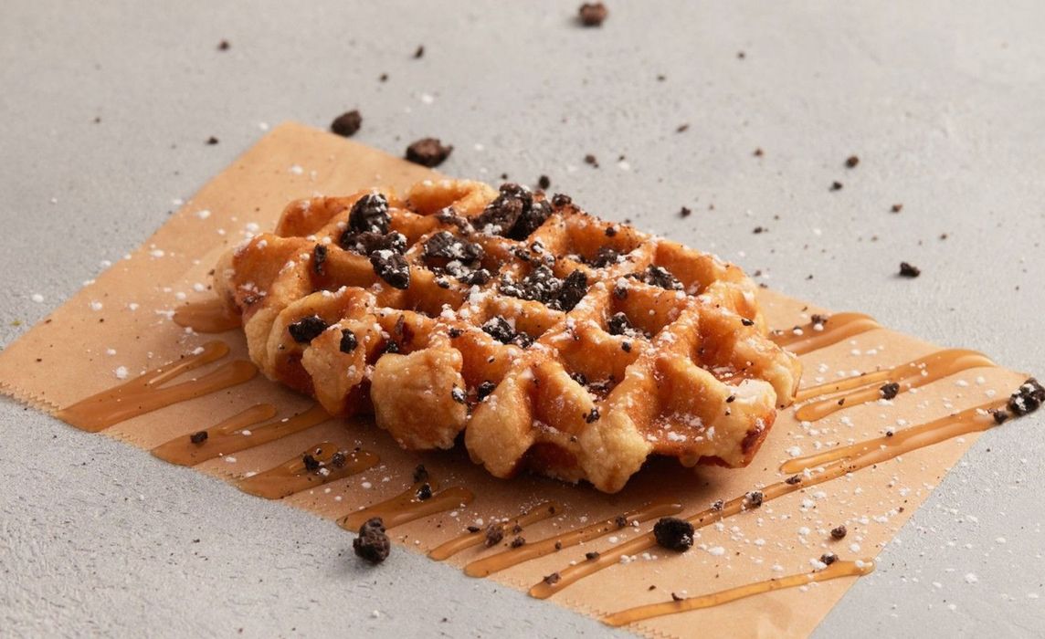 Salted Caramel & Oreo Waffle