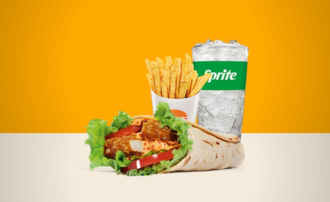 Spicy Crispy Chicken Wrap Menu