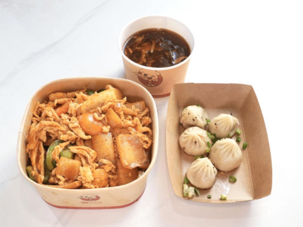 K. Curry Chicken Rice 🌶️ + Pan Fried Pork Dumplings (5Pcs) + Lemon Bubble Tea