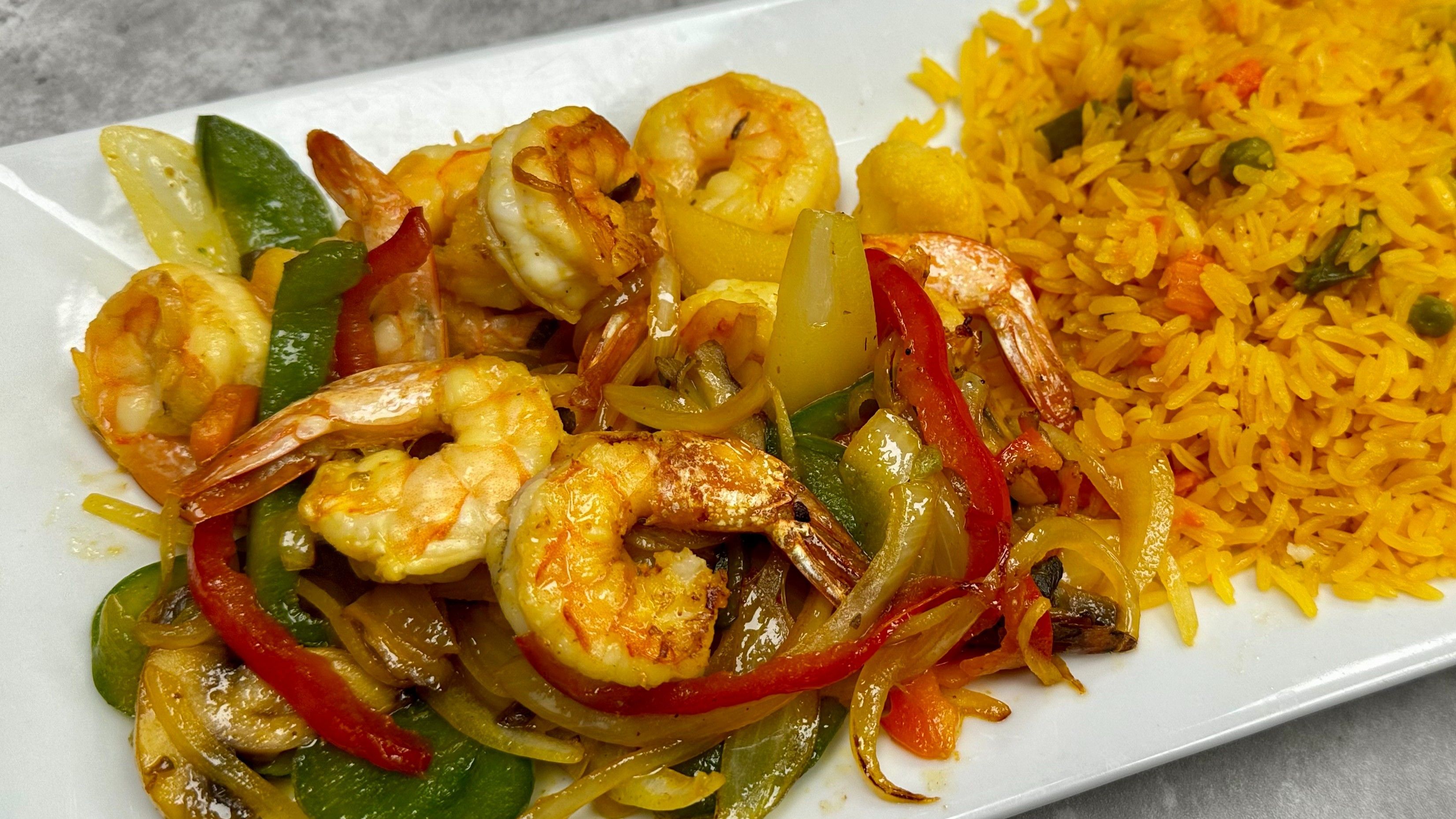 Camarones Con Arroz