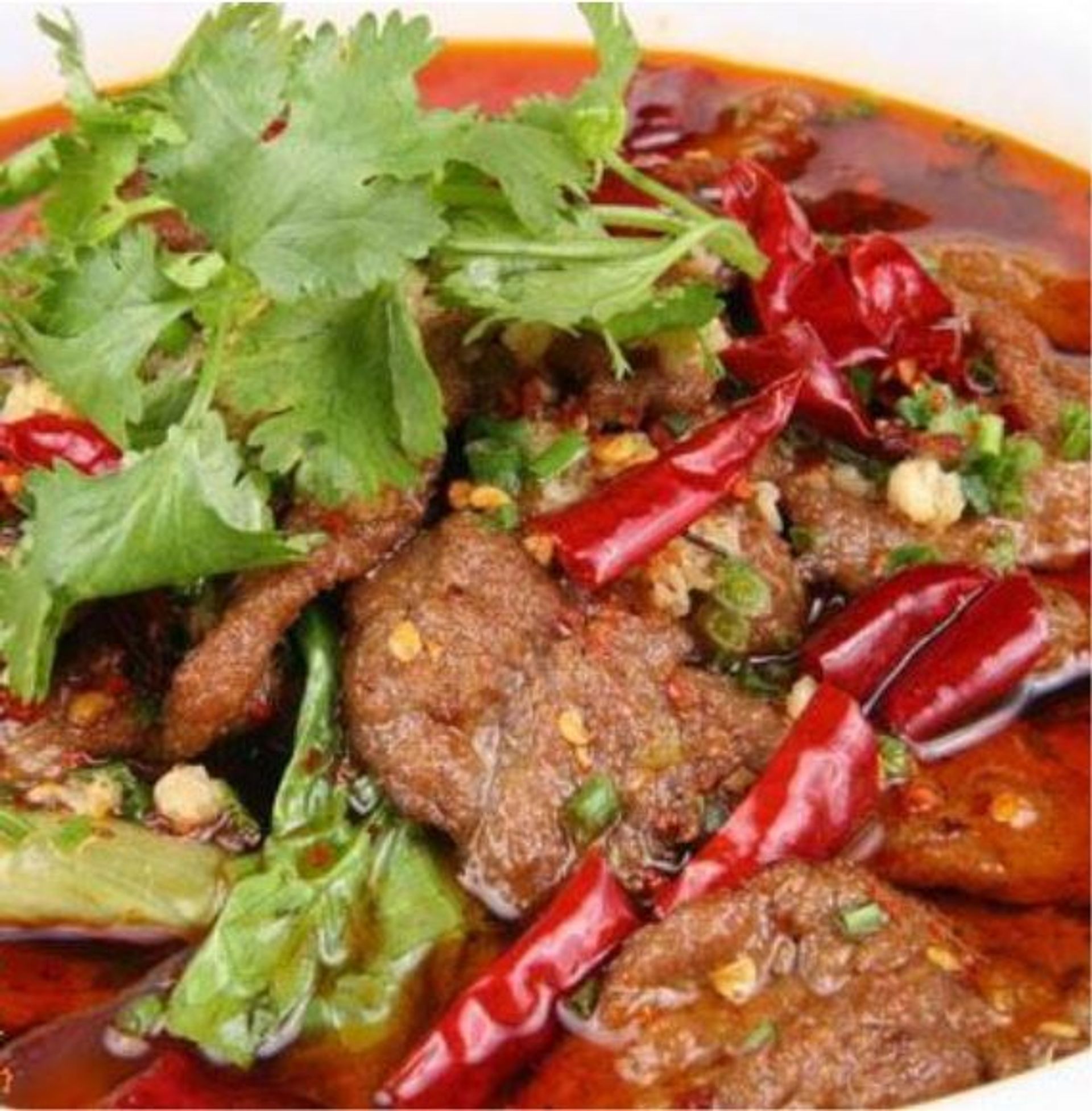 Sliced Beef in Spicy Broth