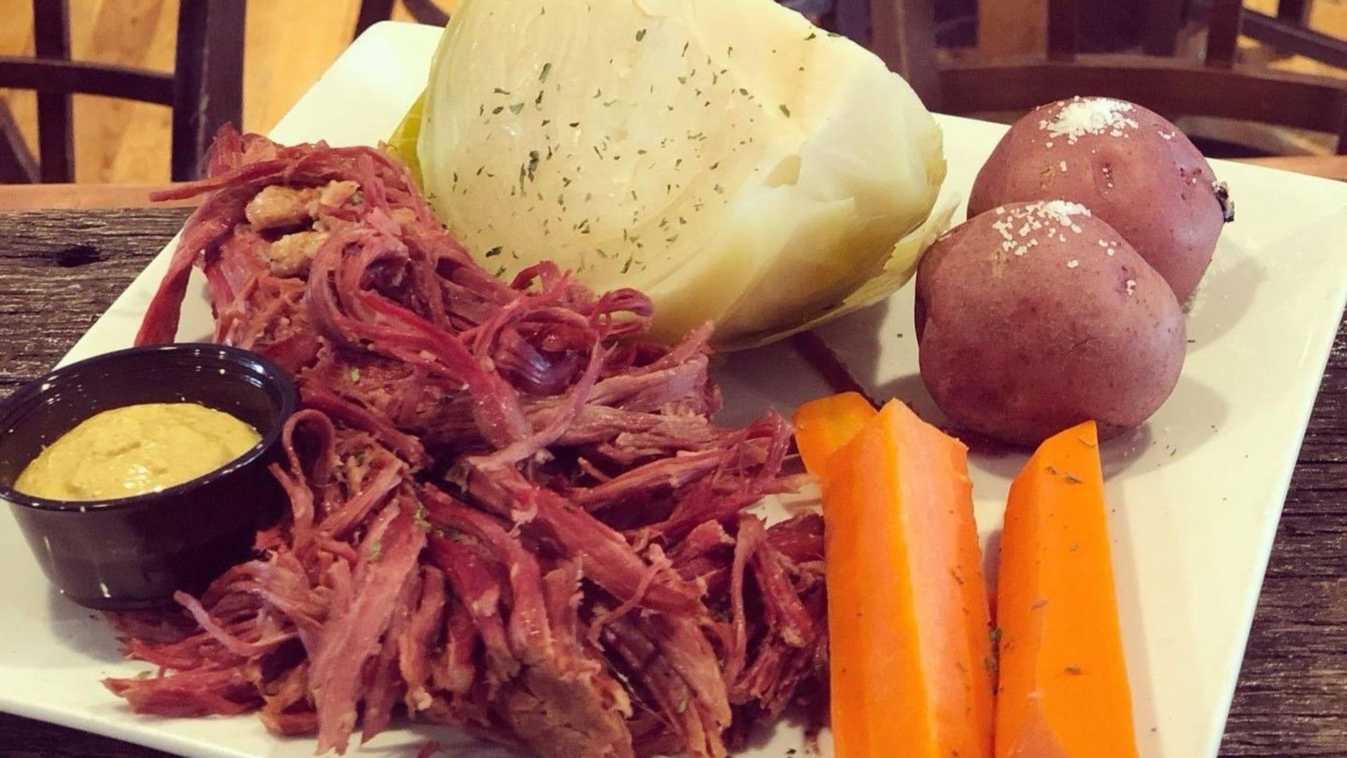 1/2 Tray Corned Beef and Cabbage