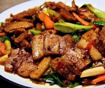 Twice-Cooked Pork (W. Rice)