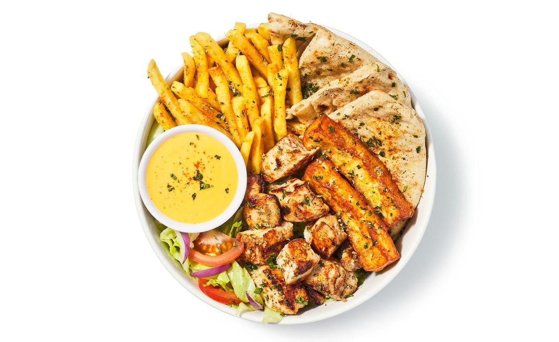 Chicken Souvlaki Plate