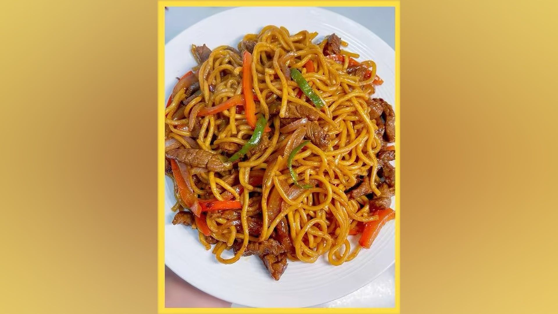 Sichuan Beef Chow Mein-川西牛炒面