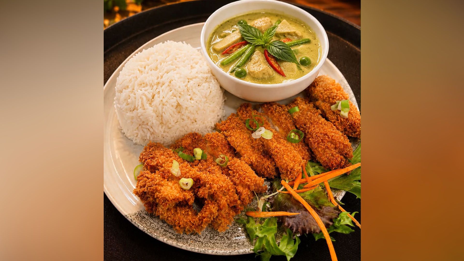 Crispy Chicken Green Curry