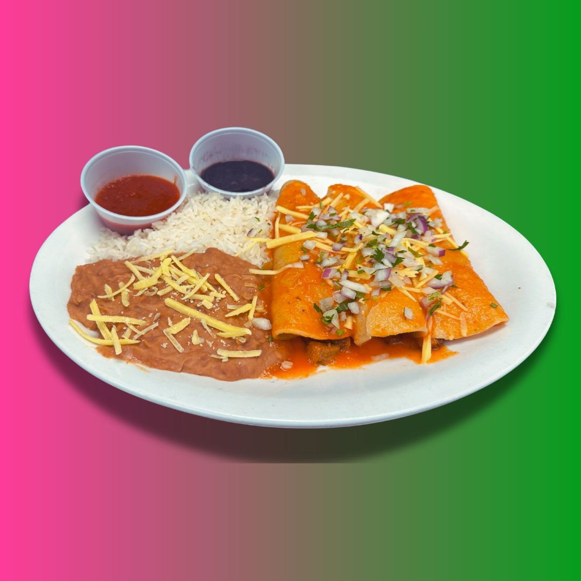 BIRRIA VEGAN ENCHILADA