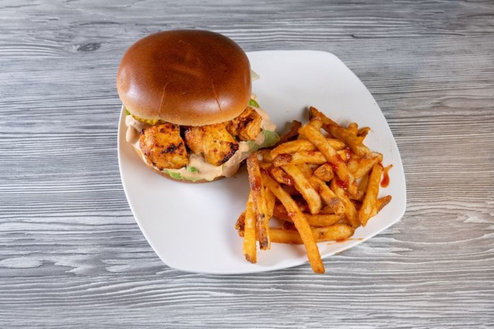 Smokey Buffalo Grilled Kabob Sandwich