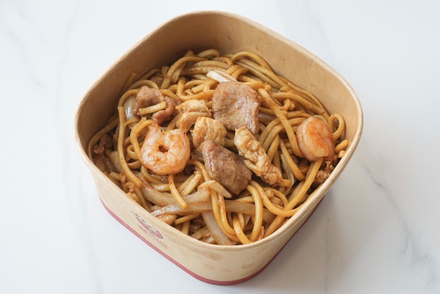 Mixed (Beef & Chicken & Shrimp) Sautéed Fried Noodle