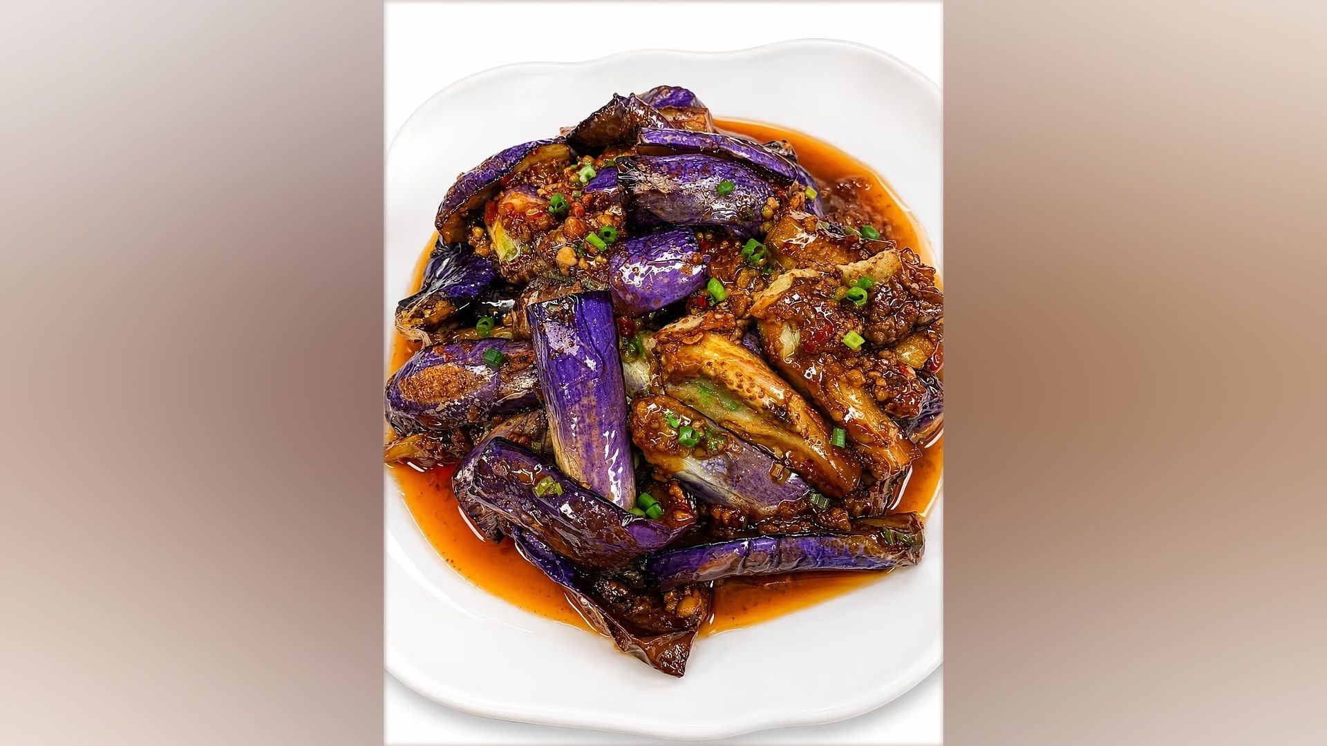 Eggplant w. Garlic Sauce