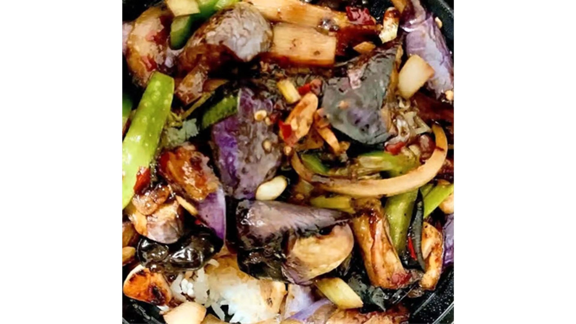 Eggplant w.Garlic Sauce Rice Bowl