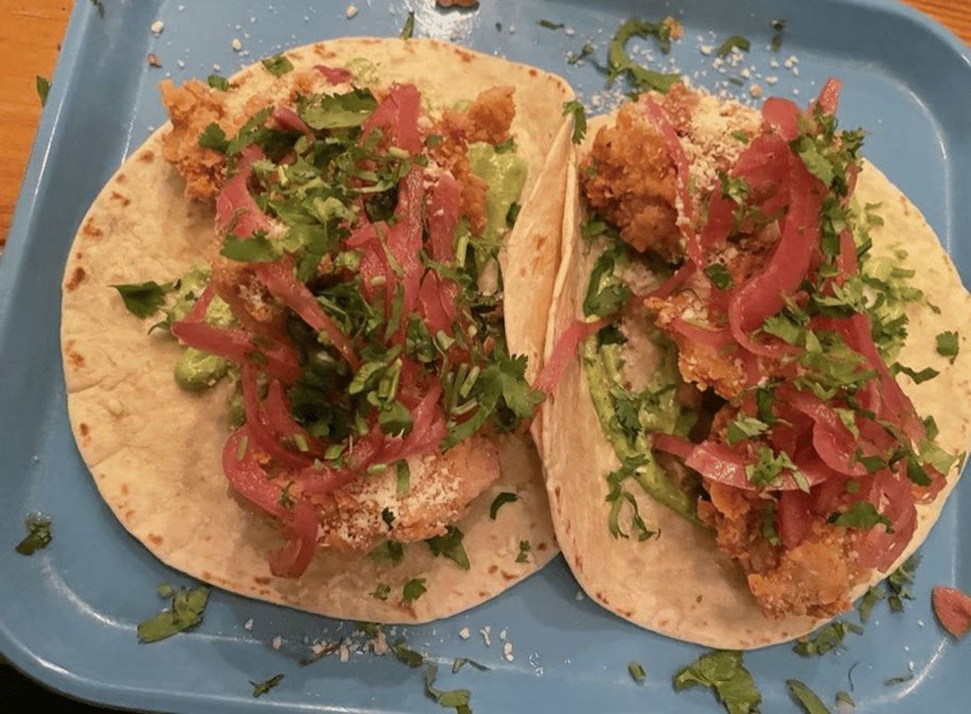 Fried Chicken Tacos