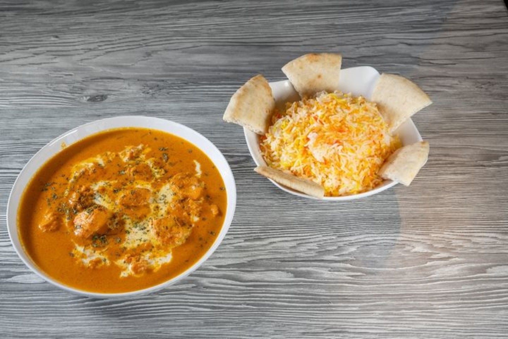 Butter Chicken Rice Plate