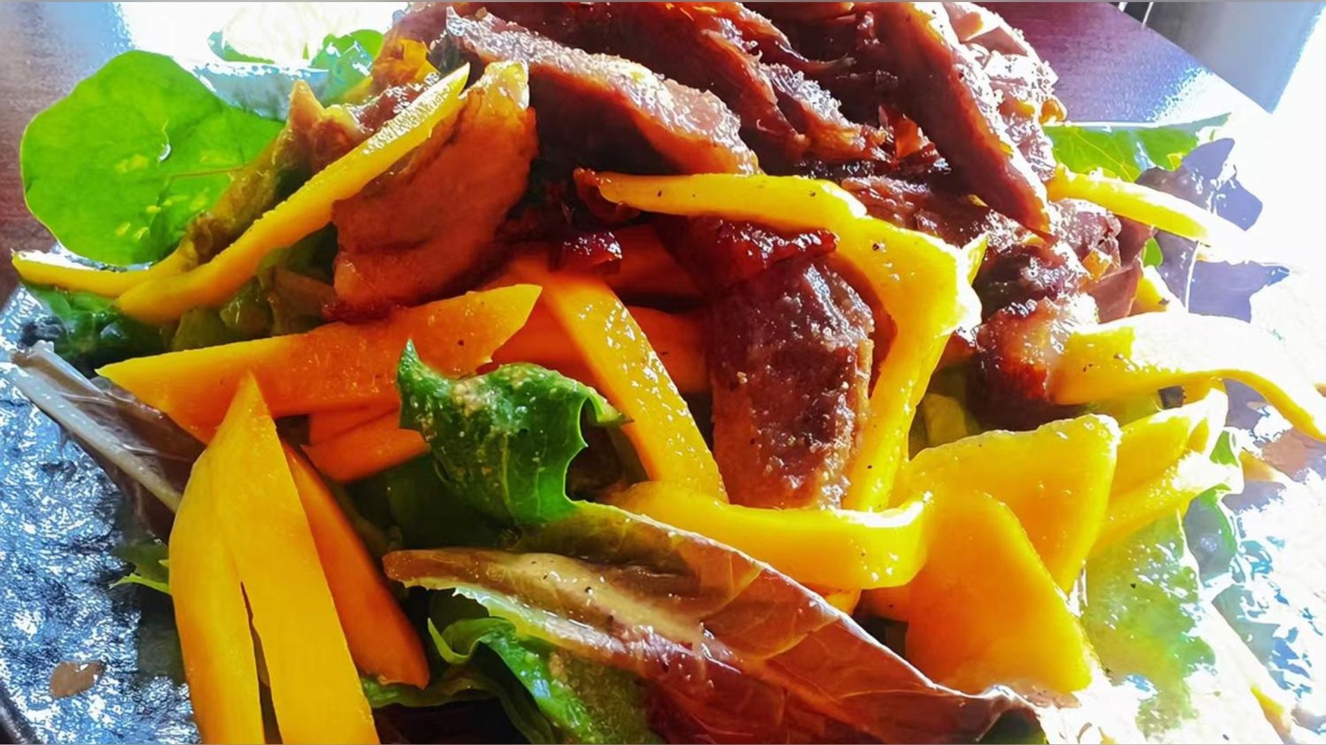 Mango Crispy Duck Salad