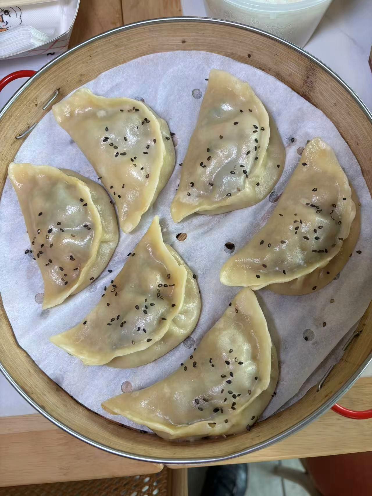 5 Fresh Pot Stickers/Steamed Dumplings (Scallops&Shrimp&Basa Fish&Conch&Oysters) 6Pcs