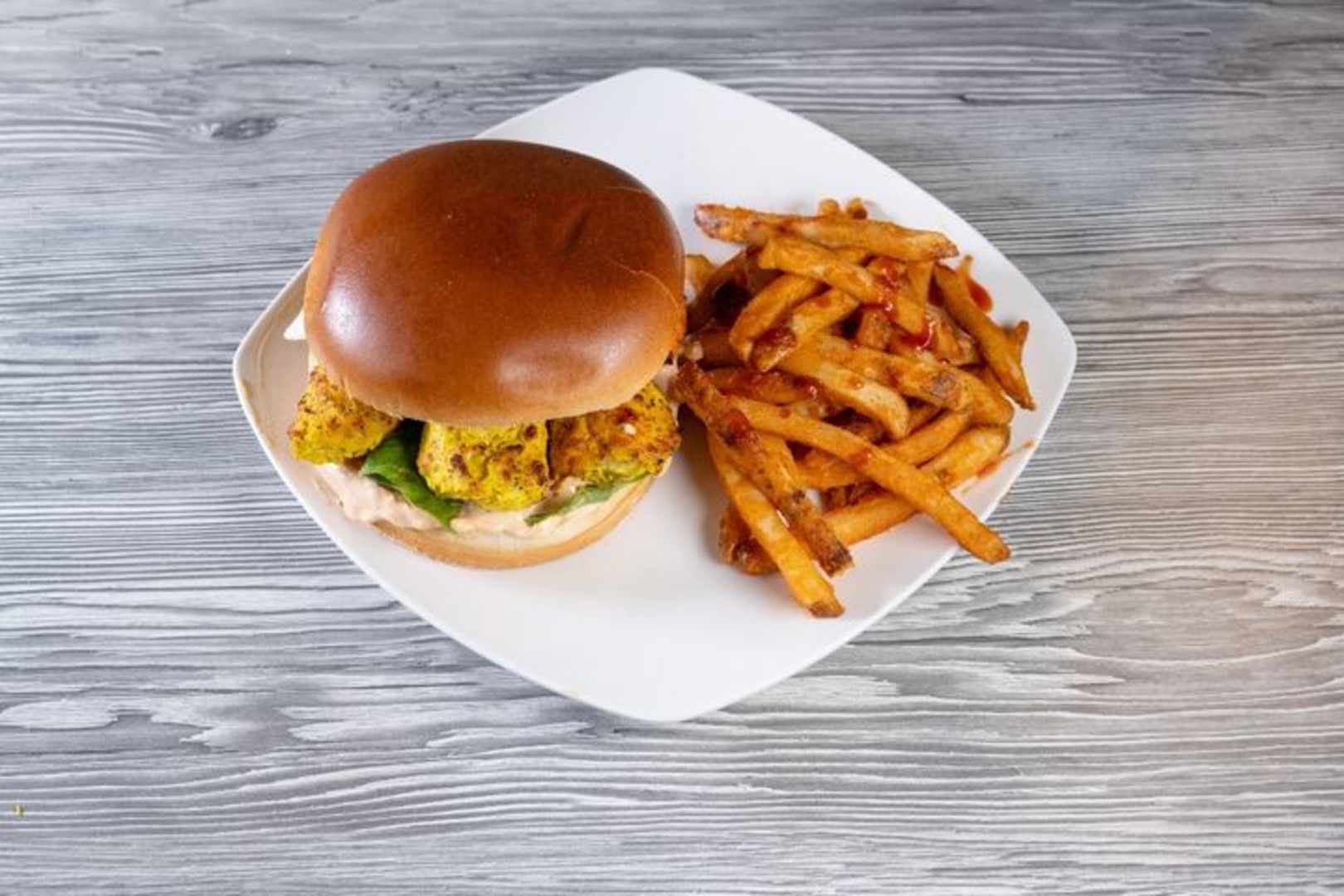 Grilled Chicken Kabob Sandwich