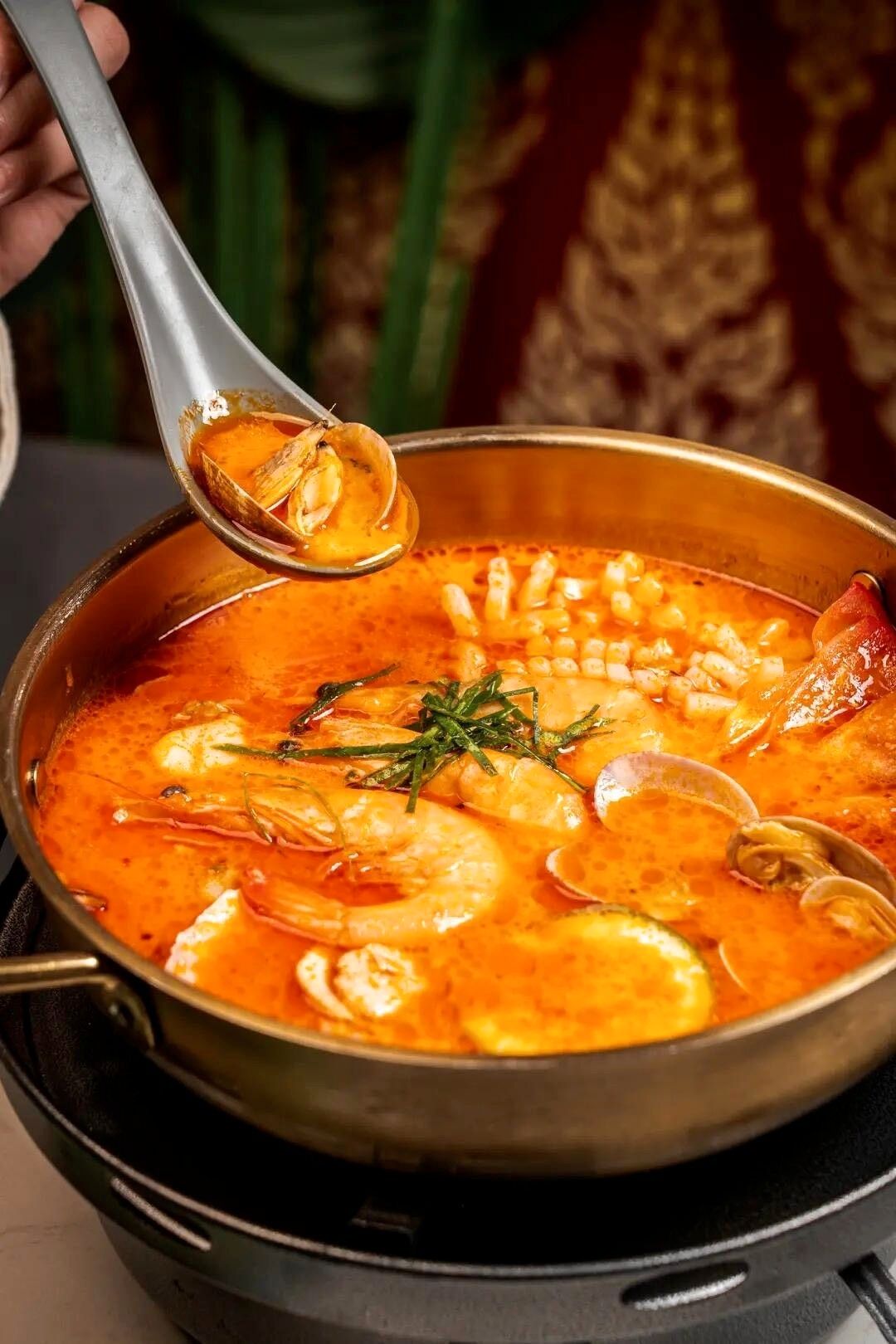 Tom Yum Seafood Soup 🌶️ (W. Rice)