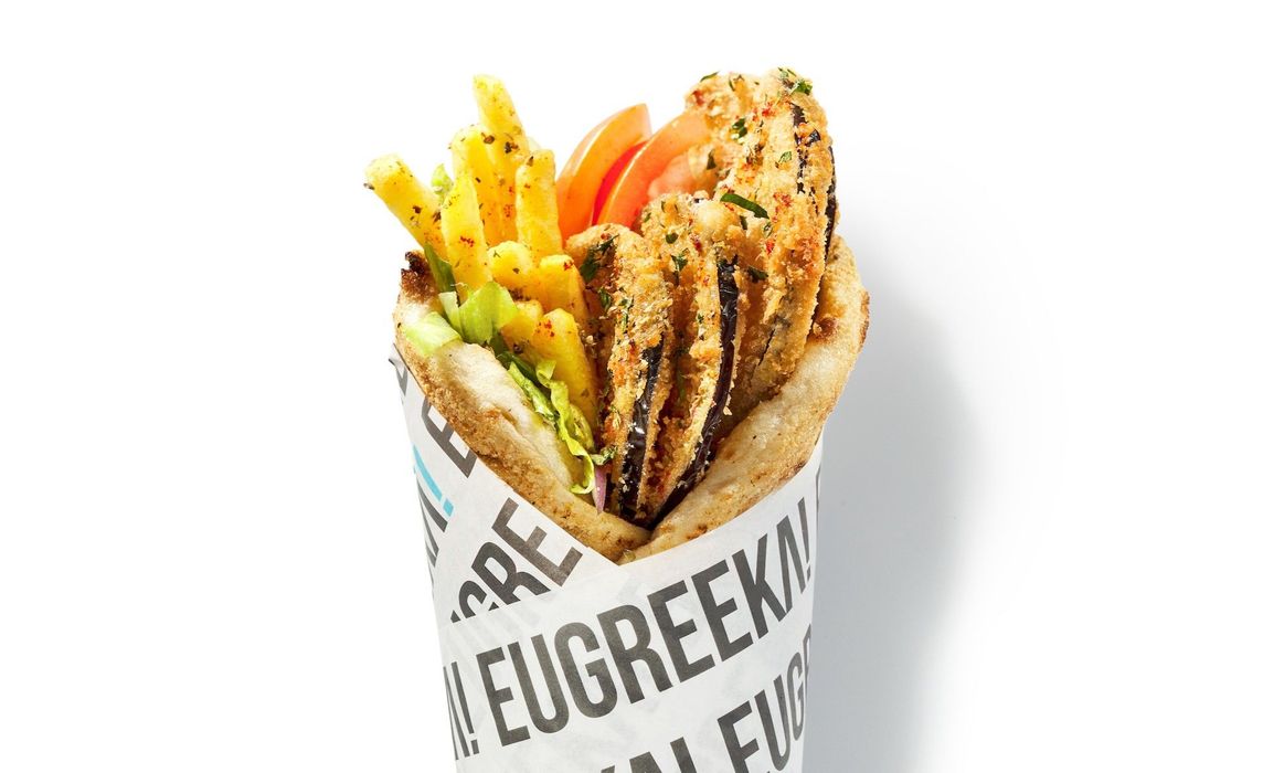 Panko Aubergine Souvlaki (VE)