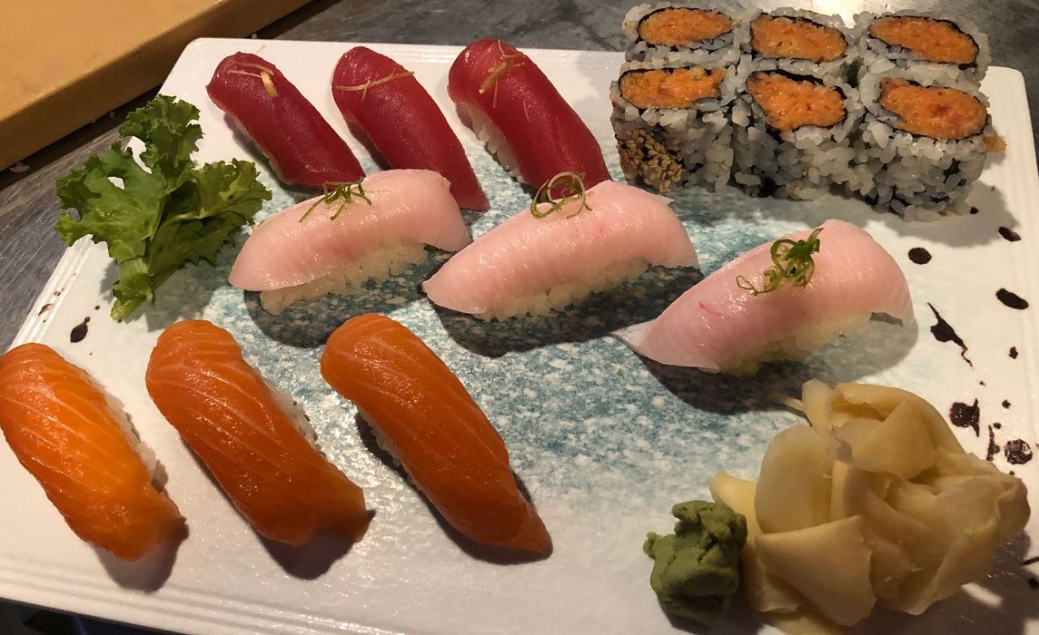 Tricolor Sushi Dinner.