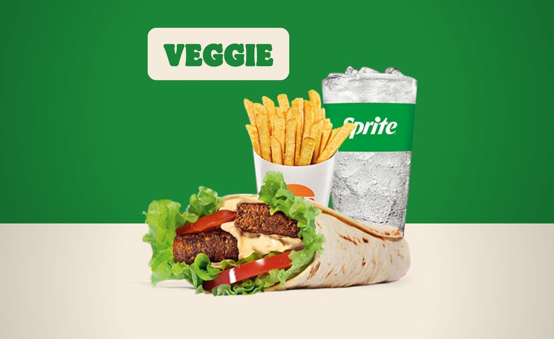 Menu Veggie Falafel Wrap