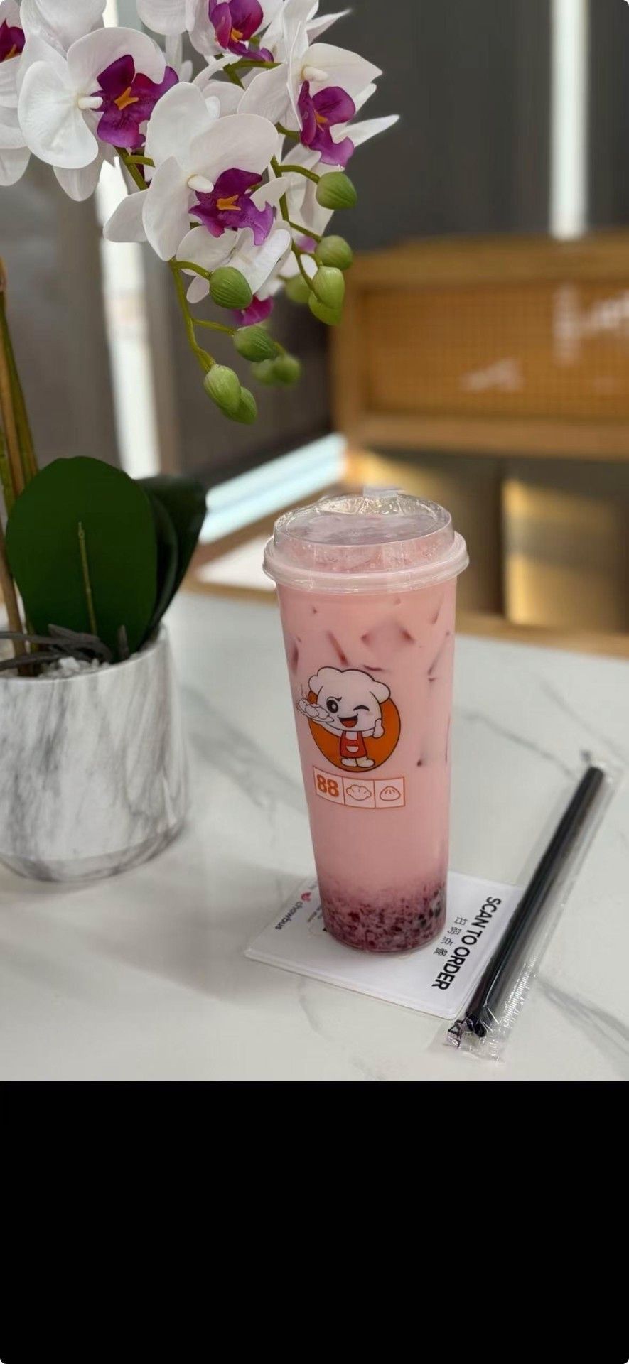 Strawberry Milk Boba Tea
