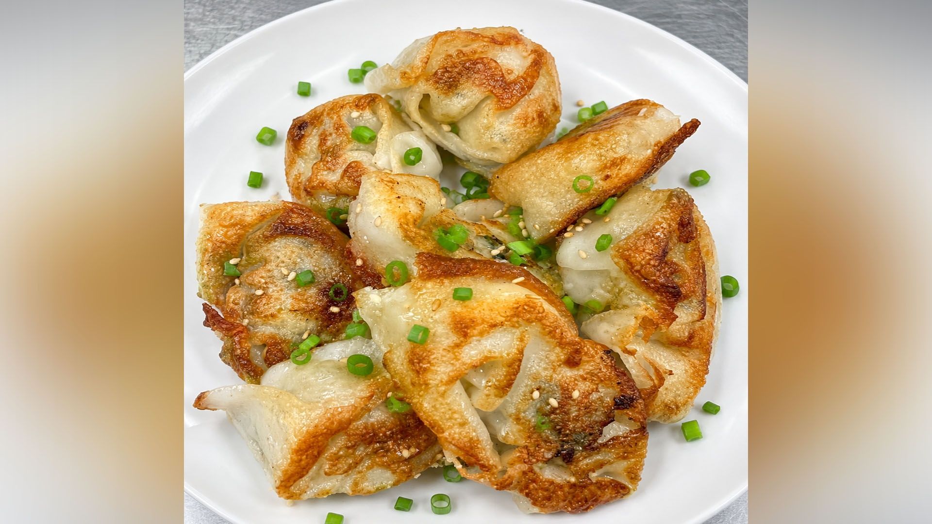 Pan-Fried Wontons w.Pork Vegetable (8)