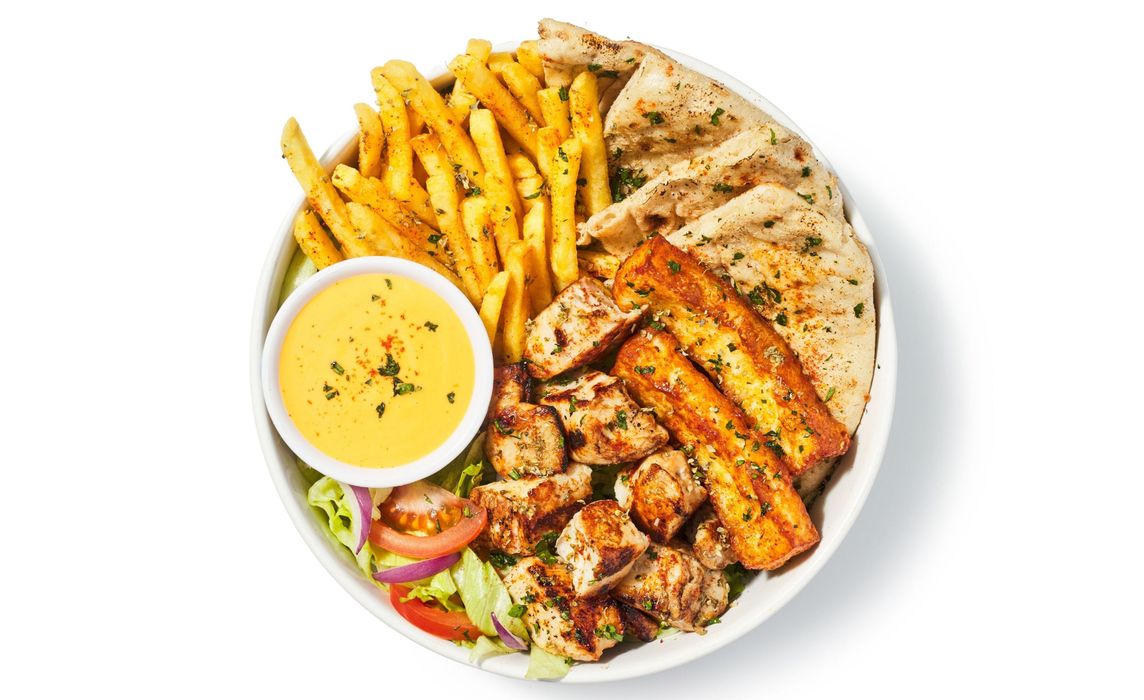 Chicken Souvlaki Plate