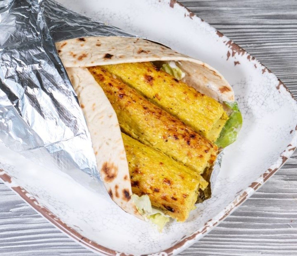 Ground Chicken (Kofta) Wrap