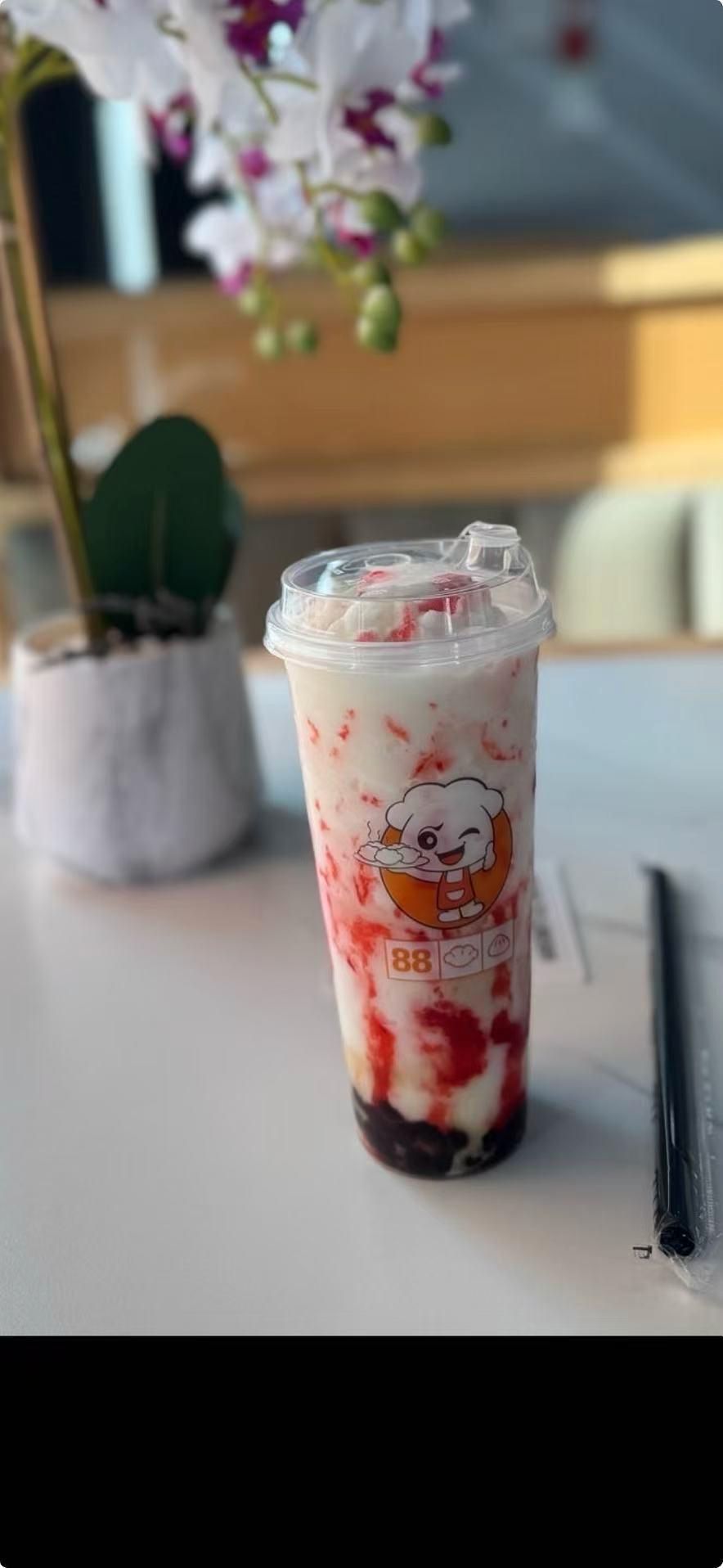 Pineapple Coconut Bobo Tea