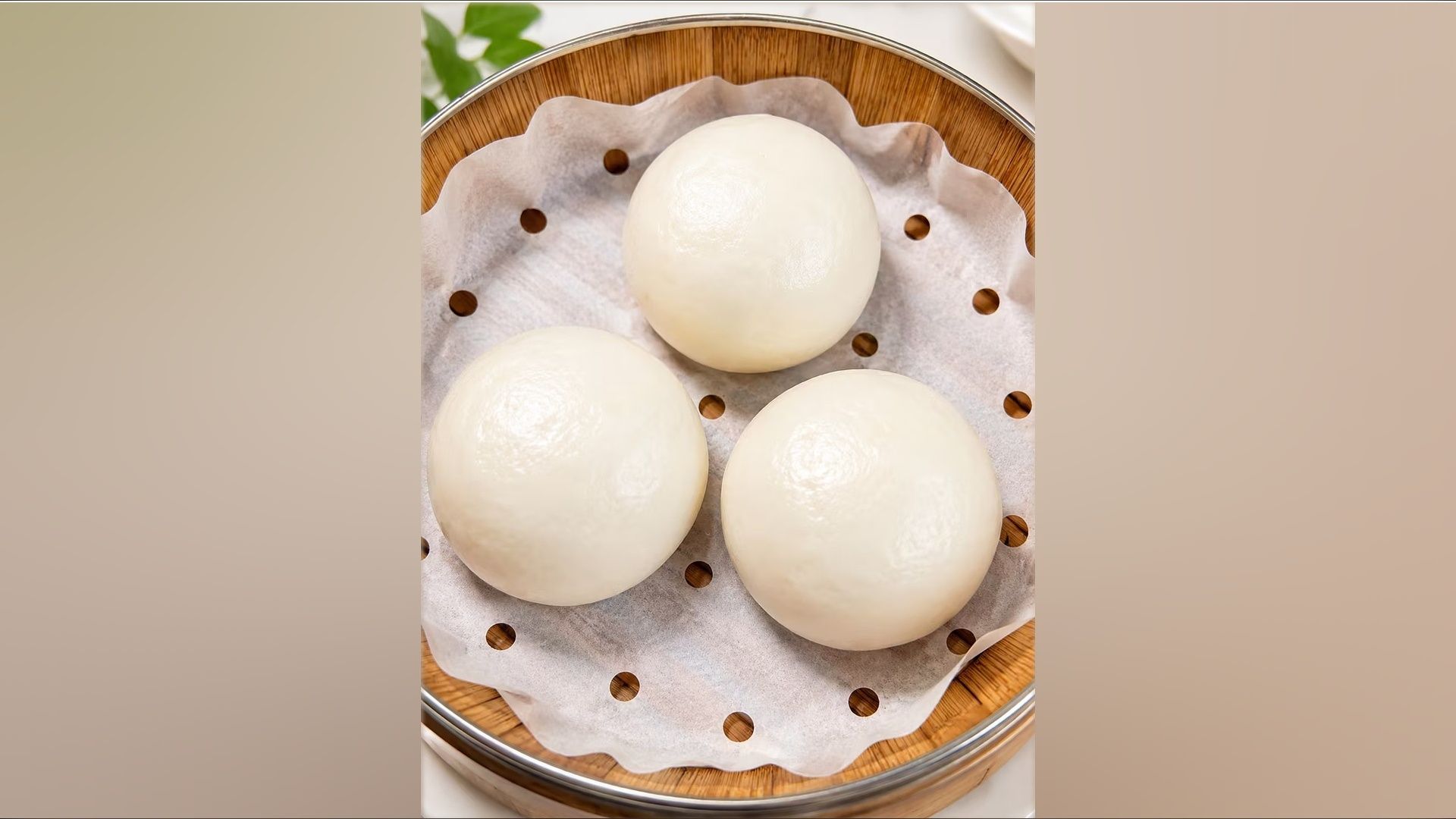 Steamed Sweet Red Bean Bun (3)