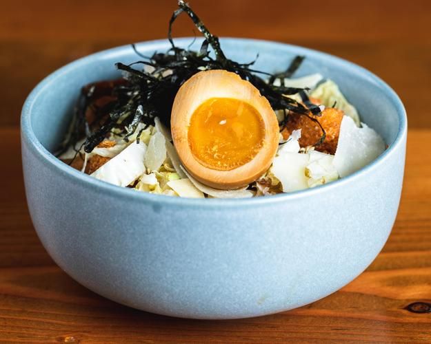Miso caesar salad
